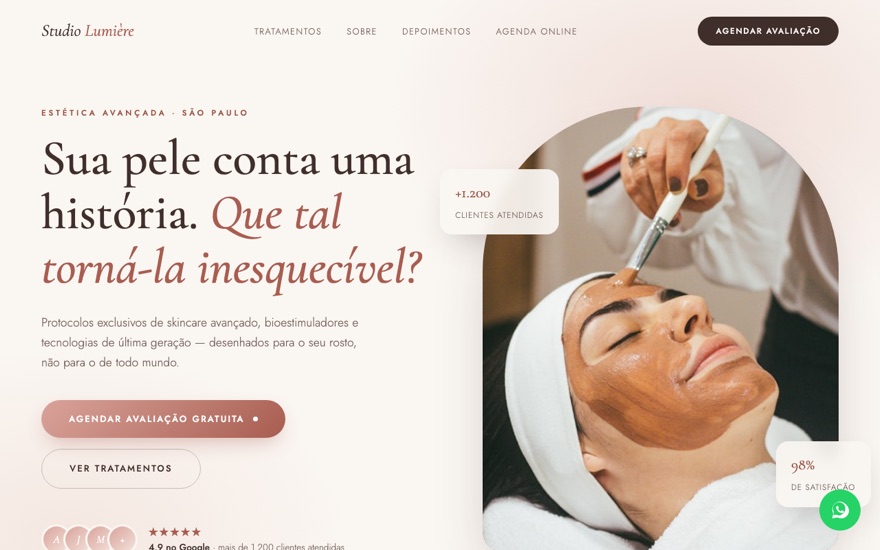 Preview do estilo Orgânico