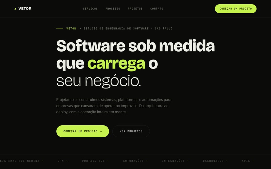 Preview do estilo Tech